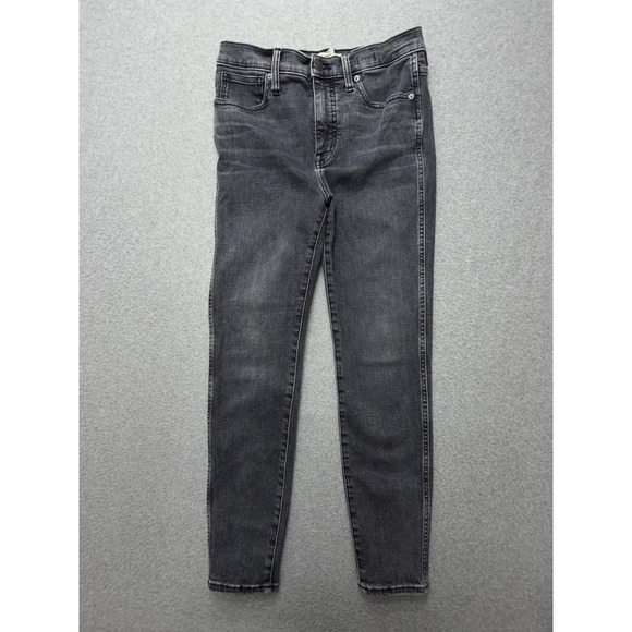Madewell Denim - Madewell 10 High Rise Skinny Crop Jeans Womens 28 Gray Charcoal Wash Denim